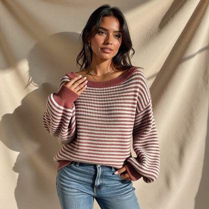 Clothilde – Gebreide off-shoulder top