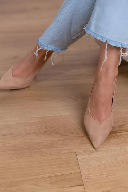 Noémie – Nude Slingback Pumps