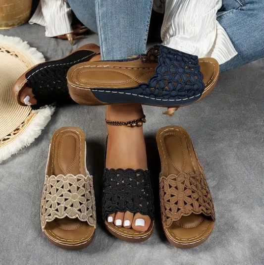 Ademende orthopedische sandalen met open teen ( Tijdelijk 1+1 Gratis )