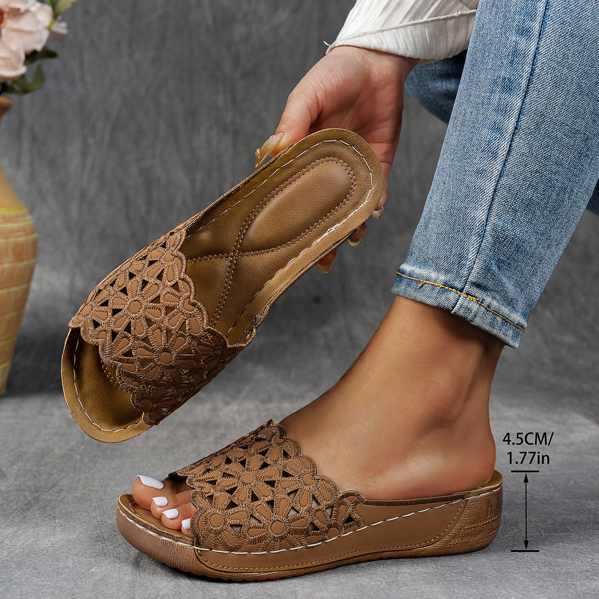 Ademende orthopedische sandalen met open teen ( Tijdelijk 1+1 Gratis )