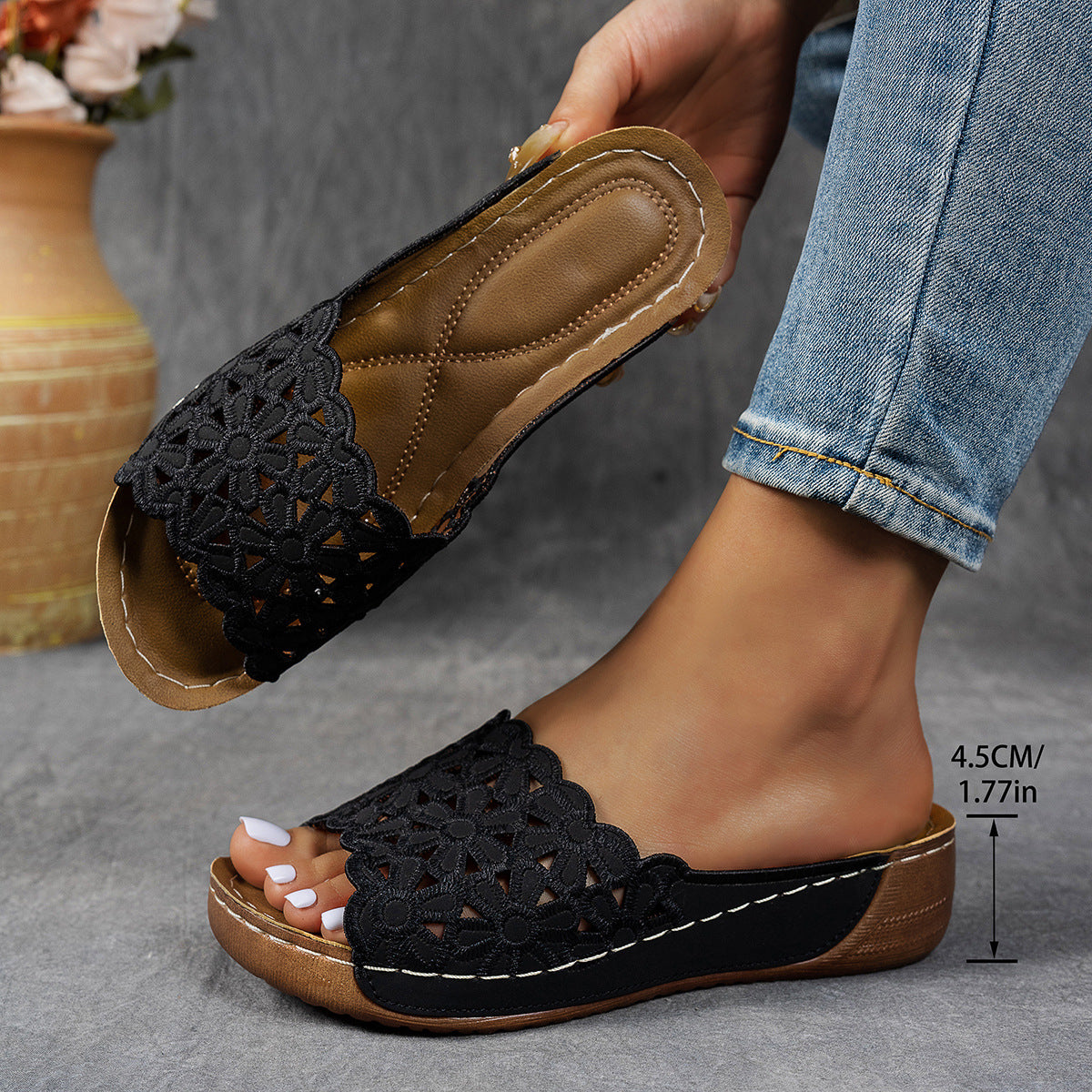Ademende orthopedische sandalen met open teen ( Tijdelijk 1+1 Gratis )